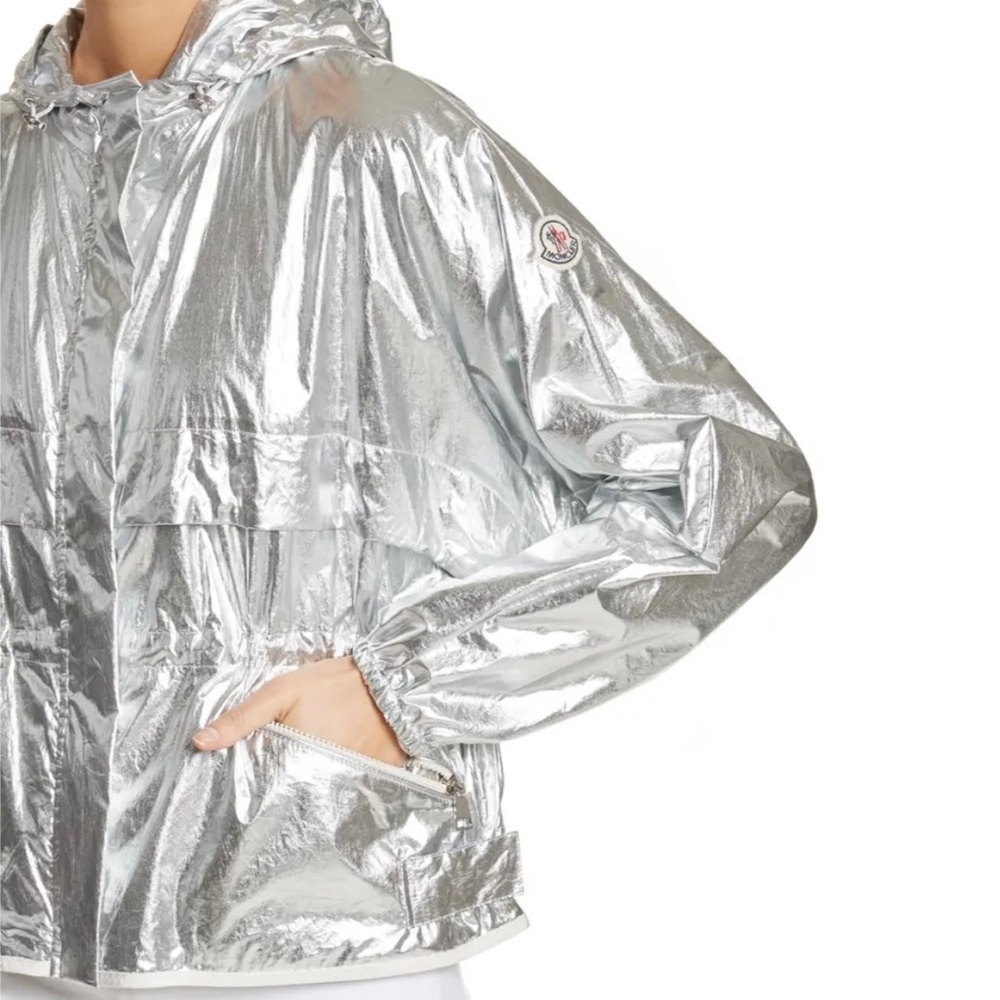 Moncler Jais Metallic Rain Coat